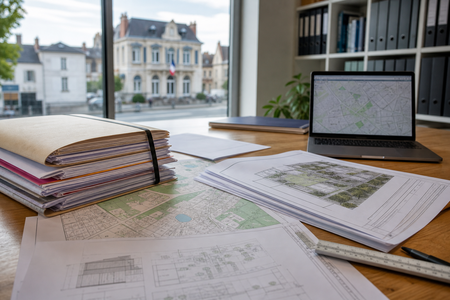 Dossier de permis de construire et plans d urbanisme en mairie